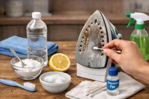détartrer et nettoyer un fer à repasser